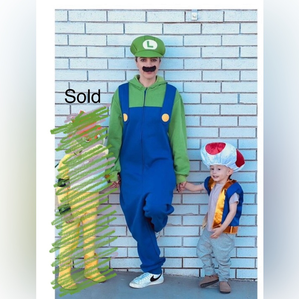 For Sale: Super Mario Bros Themed Costume Set- Includes 2 costumes!